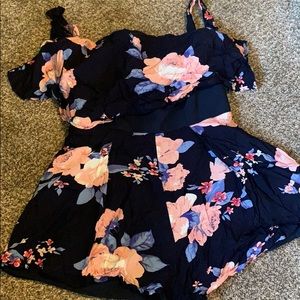 Floral Navy Romper Women’s